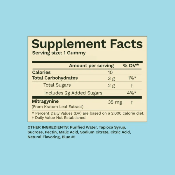 Blueberry Extra Strength Kratom Gummies - Image 5