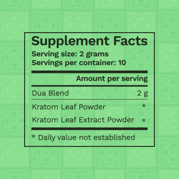 Dua Enhanced Kratom Powder - Image 6