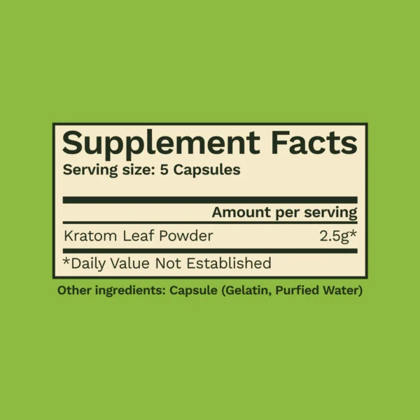 Green Bali Kratom Capsules - Image 5