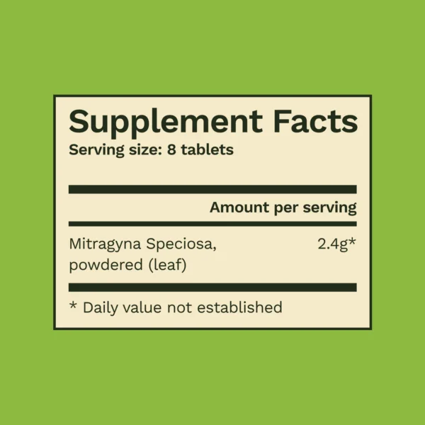 Green Maeng Da Kratom Tablets - Image 5