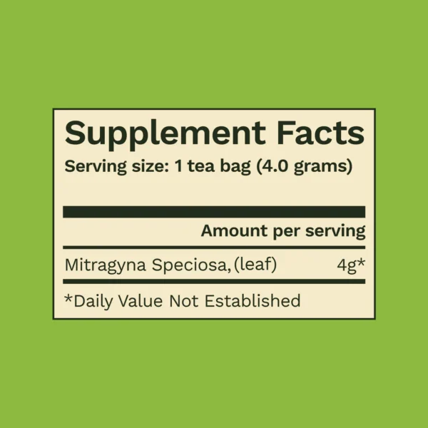 Green Maeng Da Kratom Tea Bags - Image 4