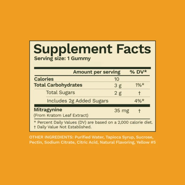Mango Extra Strength Kratom Gummies - Image 5