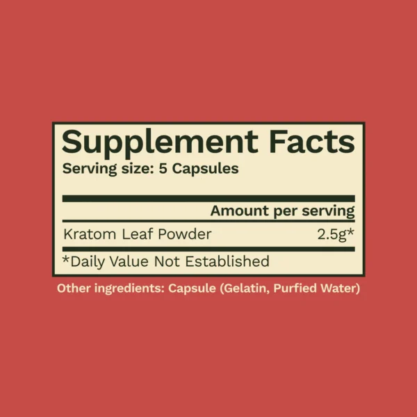 Red Maeng Da Kratom Capsules - Image 5