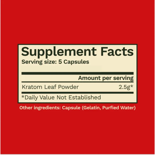 Super Red Kratom Capsules - Image 5